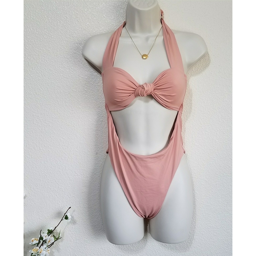 Riot Swim Halter Farrah One-Piece Swimsuit
